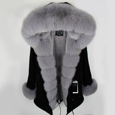 2019 winter jacket women new high fashion street womens coat luxurious real fox fur coats outerwear oversized parkas female