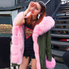 2019 winter jacket women new high fashion street womens coat luxurious real fox fur coats outerwear oversized parkas female