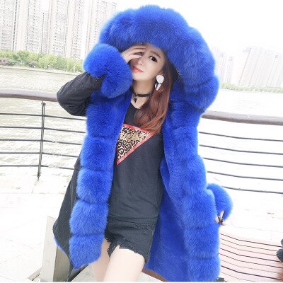2019 winter jacket women new high fashion street womens coat luxurious real fox fur coats outerwear oversized parkas female
