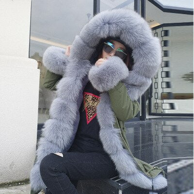 2019 winter jacket women new high fashion street womens coat luxurious real fox fur coats outerwear oversized parkas female