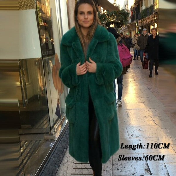 TOPFUR Winter Coat Women Genuine Leather Jackets Women Coat Plus Size Natural Mink Fur Jacket With Collar Real Fur Coat Outwear