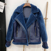 Winter short jacket Genuine Fur Coat 100% Wool Jackets Rose Suede Short Clothes Female Beige Double-faced Cool Overcoat Real Fur
