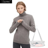 LilySilk Sweater Pure Cashmere Turtleneck Long Sleeve Crew Neck Pullover Soft Lightweight Winter Women New Free Shipping