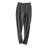 Women Pant 2019 Autumn Winter 100% Cashmere Trousers Women High Waist Long Straight Pencil Pants Knitted Cosy Jogger Pants Women