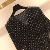 2019 new ladies fashion long-sleeved sexy casual silk top 1015