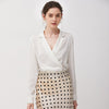 19m heavy double Shuang silk shirt female 2019 spring new silk satin suit collar shirt women