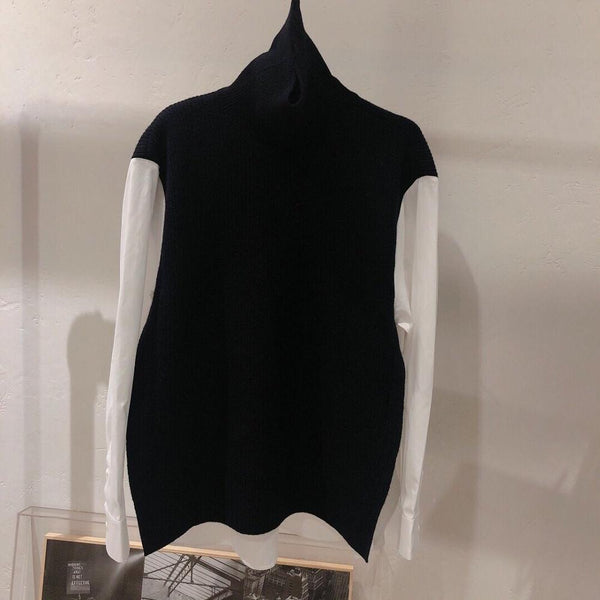 2019 winner new women knitted patchwork casual shirt female fashion long sleeve shirt blouse tops ddxgz3 10.13