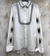 Cotton Blouses Women Long Sleeve Casual Shirt Turn-down Collar Female Blouse