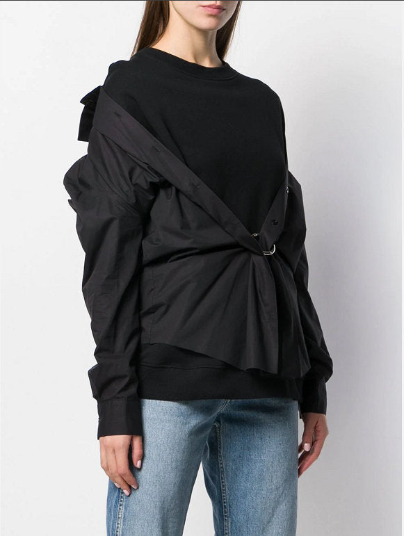 2019 winner fashion women fake two piece coat hoodies female casual coat hoodies for ladies clothes ddxgz3