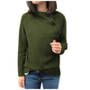 New Style Women Sweatershirts Popular Ladies Costume High Neck Long Sleeve Sweatshirt Pullover Shirt Girls Tops Blouse Chandail