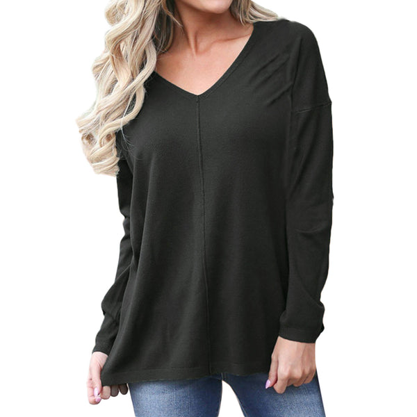 Long Sleeve V Neck  Sweatshirt Women Loose Hooded Pullover Sweatshirt Pullover Jumper harajuku hoody sweatshirt for Women