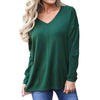Long Sleeve V Neck  Sweatshirt Women Loose Hooded Pullover Sweatshirt Pullover Jumper harajuku hoody sweatshirt for Women