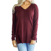 Long Sleeve V Neck  Sweatshirt Women Loose Hooded Pullover Sweatshirt Pullover Jumper harajuku hoody sweatshirt for Women