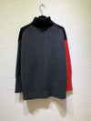 2019 new autumn and winter ladies fashion long-sleeved sexy casual solid color matching color sweater1010