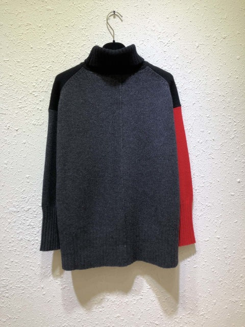 2019 new autumn and winter ladies fashion long-sleeved sexy casual solid color matching color sweater1010