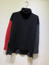2019 new autumn and winter ladies fashion long-sleeved sexy casual solid color matching color sweater1010