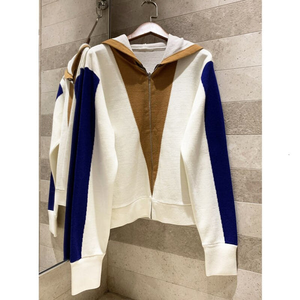 Hoodie 2019 autumn winter new women's casual long zipper wool+Cashmere Blended hoodie high quality Leisure Knit jacket hoodie