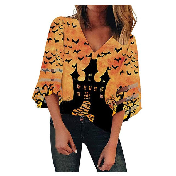 Sweatshirt Women Hoodies V Neck Mesh Panel plus size feminino 3/4 Bell Sleeve Loose Loose oversized hoodie sudadera mujer