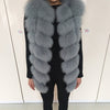 Natural Real Fox Fur Vest Jacket Waistcoat Short sleeveless Vestwoman winter warm Natural Fur Vest Real Fur Jacket Fox Fur Coats