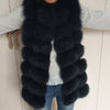 Natural Real Fox Fur Vest Jacket Waistcoat Short sleeveless Vestwoman winter warm Natural Fur Vest Real Fur Jacket Fox Fur Coats