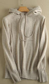 cashmere knit women new fashion drawstring hooded sweatshirts pullover light tan 5color S-3XL retail wholesale