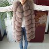 Natural Fox Fur Coat 100% Real Fox Fur Vest Jacket 2018 Women's pretty Warm Coat. Natural Real Fur Coat Jacket Real Fur Coats