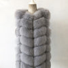 Natural Fox Fur Coat 100% Real Fox Fur Vest Jacket 2018 Women's pretty Warm Coat. Natural Real Fur Coat Jacket Real Fur Coats