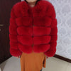 New brand winter true natural fox fur coat thick silver fox women's jacket fox fur coat collar