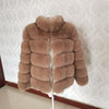 New brand winter true natural fox fur coat thick silver fox women's jacket fox fur coat collar