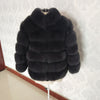 New brand winter true natural fox fur coat thick silver fox women's jacket fox fur coat collar