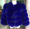 Women Warm Real Fox Fur Coat Short Slim Winter Genuine Fur Jacket Fashion Outwear Luxury Natural Fox Fur Coat For Girls FC-034