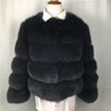 Women Warm Real Fox Fur Coat Short Slim Winter Genuine Fur Jacket Fashion Outwear Luxury Natural Fox Fur Coat For Girls FC-034