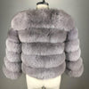Women Warm Real Fox Fur Coat Short Slim Winter Genuine Fur Jacket Fashion Outwear Luxury Natural Fox Fur Coat For Girls FC-034