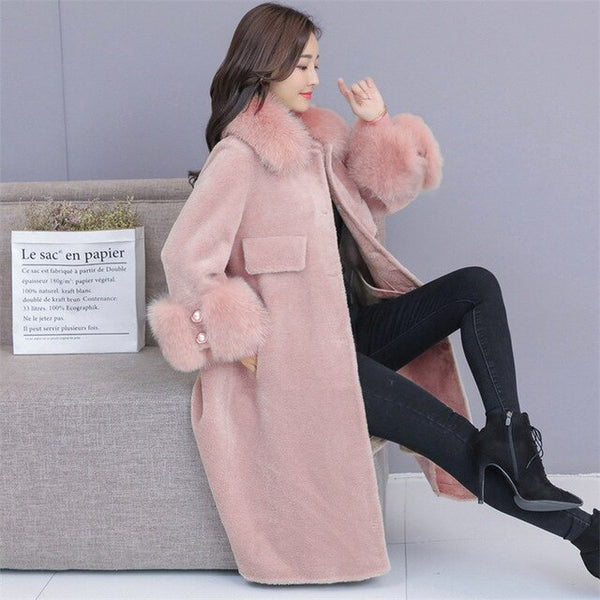 High Quality Explosions Leisure patchwork  full wool matching  Dresses Women Winter Casual  Dress