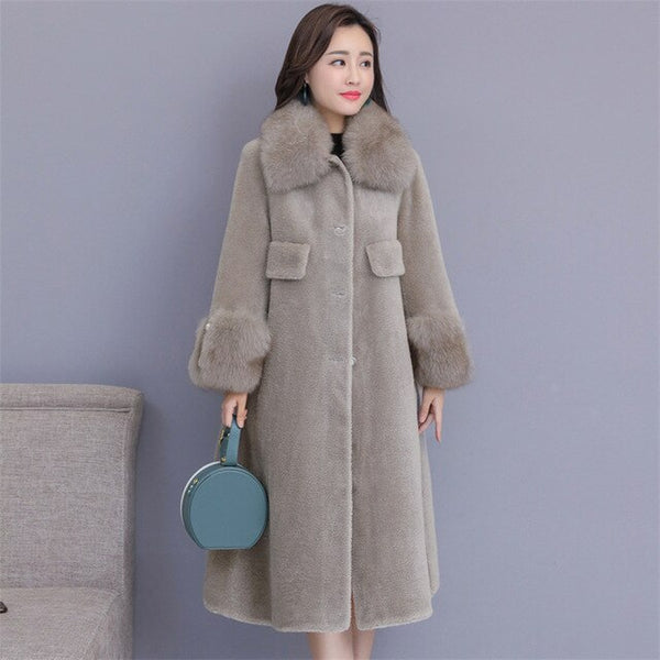 High Quality Explosions Leisure patchwork  full wool matching  Dresses Women Winter Casual  Dress