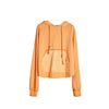 IRINAY088 2019 SS New Collection original design orange oversized long sleeve hoodies women