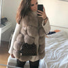 2019ladies new red fox fur vest natural fox fur real fox fur vest casual fashion warm autumn and winter European street style