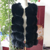 Women's high quality real fox fur vest 100% natural real fur 2019 fashion fur coat jacket vest Genuine Leather coat