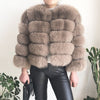 2019 new style real fur coat 100% natural fur jacket female winter warm leather fox fur coat high quality fur vest Free shipping